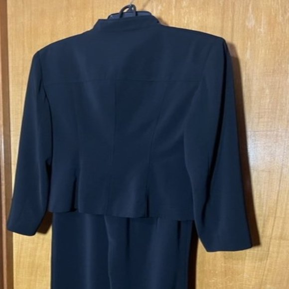 Zip Front Black Suit - Picture 3 of 9